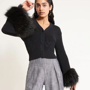 Cult Gaia - Melanie Knit Cardigan - Black